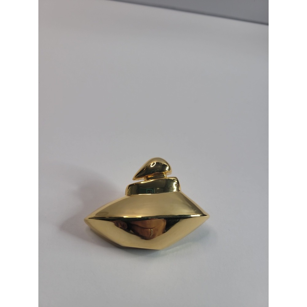 Gold Tone Perfume Bottle Brooch Pin Figural Vanity Fashion Jewelry